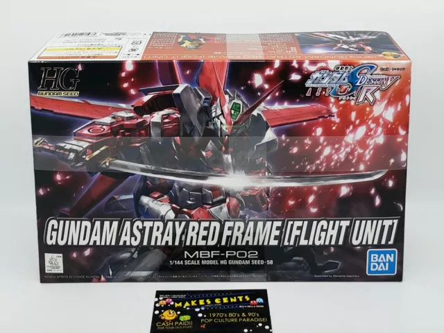 BANDAI HG 1/144 Gundam Astray Red Frame Flight Unit MBF-P02 SEED ...
