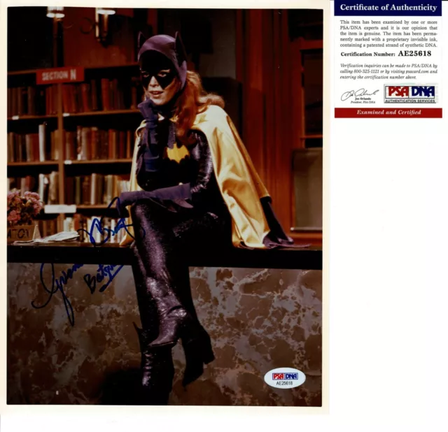 YVONNE CRAIG as "BATGIRL" SIGNED 8x10 PHOTO #1 "1966 BATMAN" PSA DNA COA