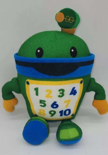 Mattel Fisher Price Team Umi Zoomi 9" 2011 Green Robot Plush Toy