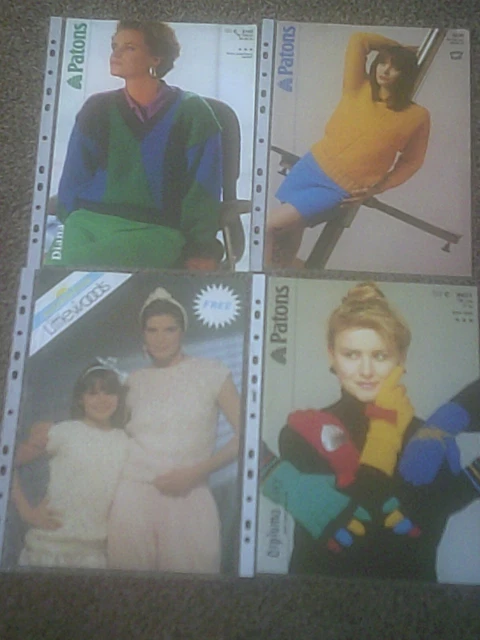 Job lot 4  x Ladies Sweaters Cardigans Knitting Patterns - Patons, Littlewoods