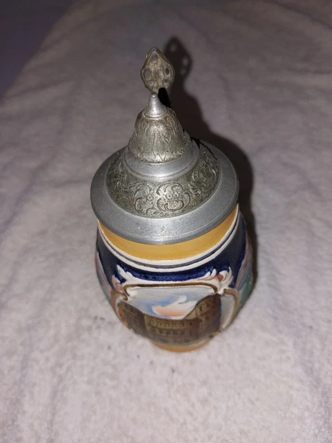 Chope à Bière Glacée Au Sel Vintage Vers 1900 - Louis Ier De Bavière, Objet De Collection Occasion