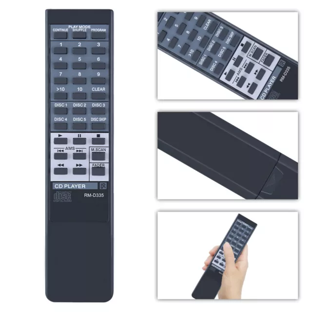 RM-D335 Remote Control For Sony CD Player CDP-C335 CDP-C345 CDP-C365