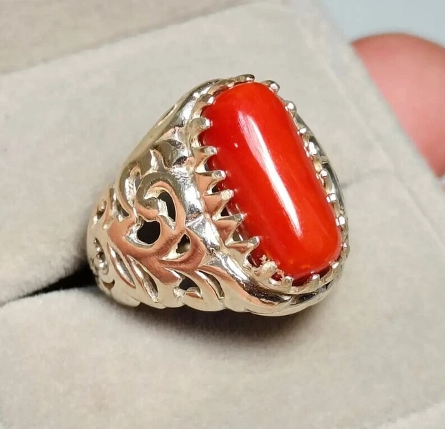 Coral ring sales design for man