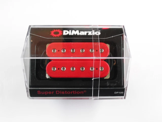 DiMarzio REGULAR-SPACED Super Distortion Bridge Red DP 100