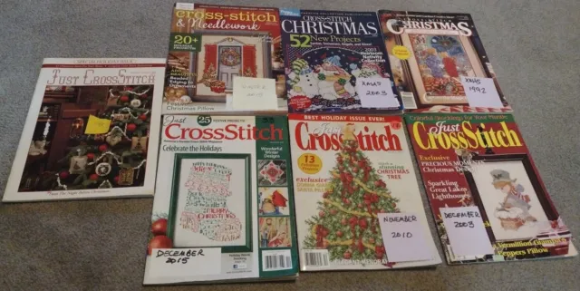 Just Cross Stitch Pattern Magazines Country Crafts Christmas Better Home Lot 7