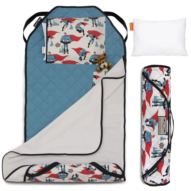 Tot Cot Kids Nap Mat Toddler Preschool Daycare Modern All-in-1 Bedding Washable