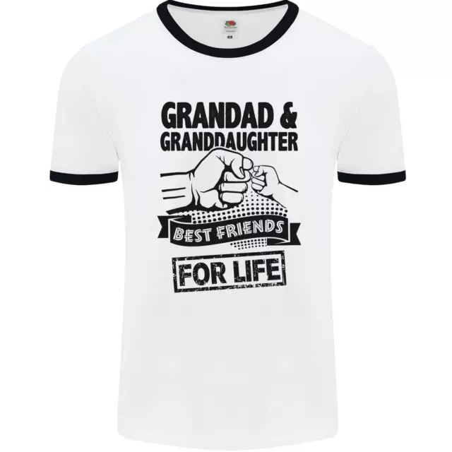 Grandad and Granddaughter Grandparents Day Mens Ringer T-Shirt