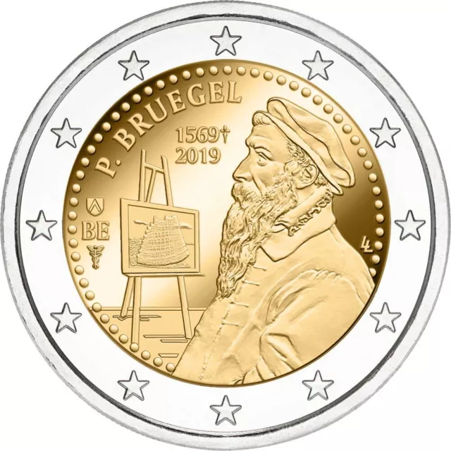 2 Euro BELGIO 2019 PIETER BRUEGEL in coin card - 2 € commemorativo