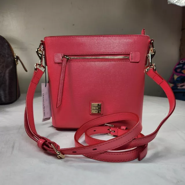 Dooney & Bourke Handbag, Saffiano Small Zip Crossbody - Ivy: Handbags