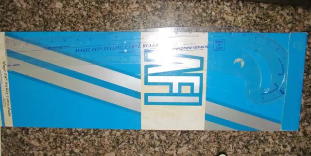 Regla de curva de estilo Afi Magic Fit costurera patrón maestro modista vintage