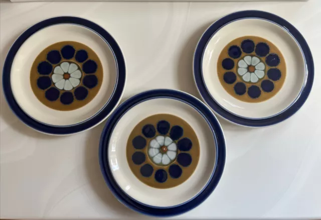 1970 Electra Casual Ceram Stoneware Porcelain China Japan Polaris Plates 7.5”