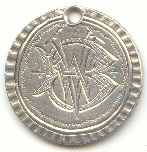 Love Token, Scarce 1868 Seated Liberty Dime, Letters B V W