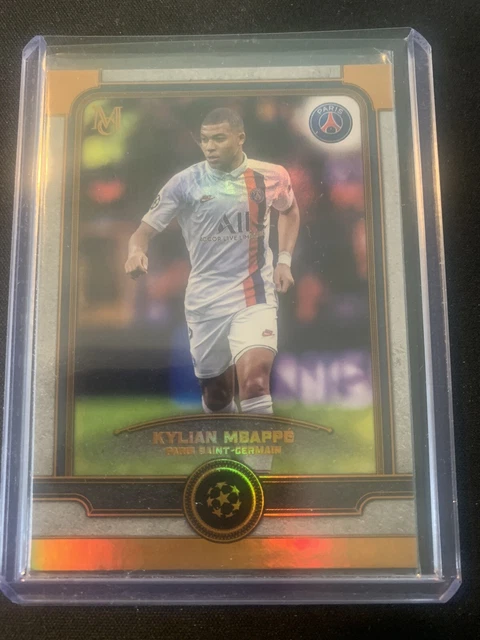 2019-20 Topps Champions League Museum Card Kylian Mbappe PSG /99