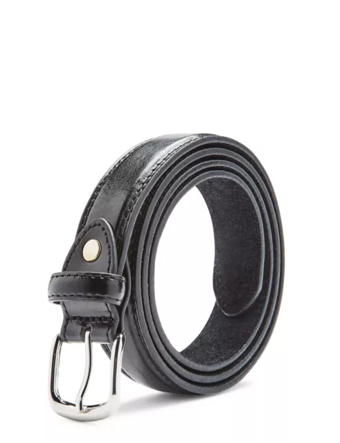 Chums mens leather belt casual 1 inch fashion trouser belt