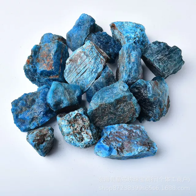 1PC Rough Blue Apatite Large Raw Chunks Reiki Crystal Mineral Specimens Decor 3