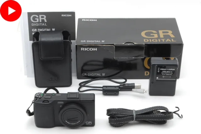 [N MINT in Box] Ricoh GR Digital IV 4 10.4MP Black Compact  Digital Camera JAPAN