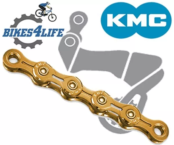 KMC Chain X11-EL EXTRA LIGHT 11 Speed MTB Mountain Road Bike 118 Links Gold