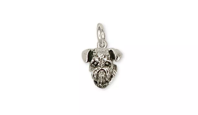 Brussels Griffon Charm Handmade Sterling Silver Dog Jewelry GF11-C