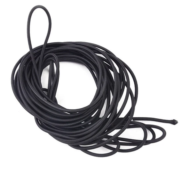 1x Choc Neuf Bungee Noir Élastique 4mm Bracelet Cordon Coeur Haut Bas Kayak