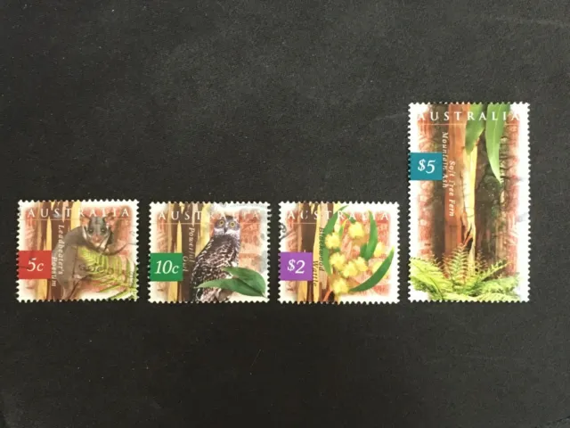 1996 Australia Nature Of Full Set 4 Stamps 5C 10C $2 $5 - Fine Used