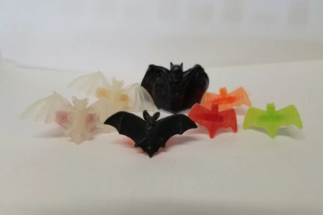 Vintage BATMAN or BAT Rings gumball charm vending prizes LOT of 7