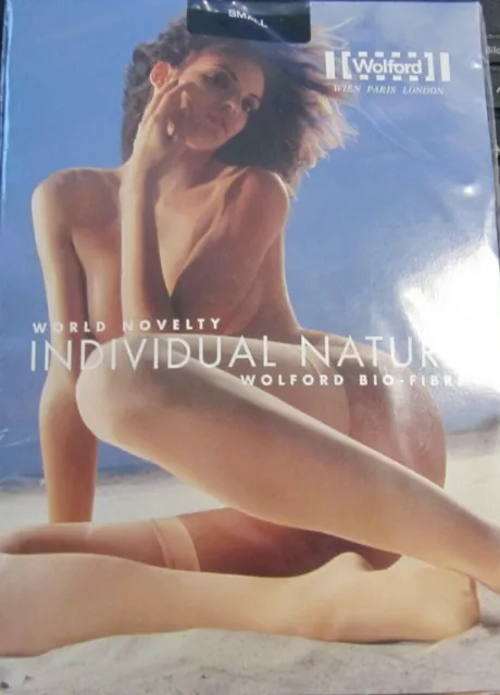 Nip: Wolford Individual Nature Stay Up From Bio-Faser! Size S! Black