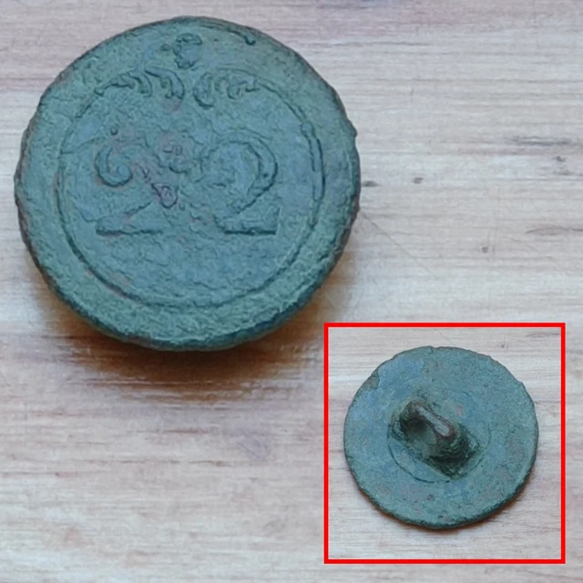 Bouton (16mm) 22eme regiment d`infanterie de ligne Napoleon 1er Empire - RARE