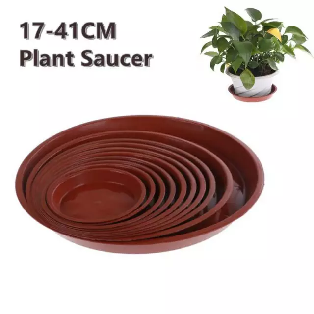 Plastic Saucer Base Round Plant Flower Pot Plate Water Drip Tray Planter G-xd