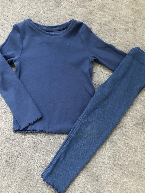 ❤️ Pacchetto grandi top e leggings a costine 3-4 anni X12 Mix & Match❤️ 3