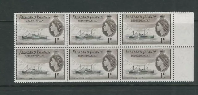 Falkland Islands Dependencies 1954 Trepassey ( Sg G27a Schwarz Sepia ) MNH / Von