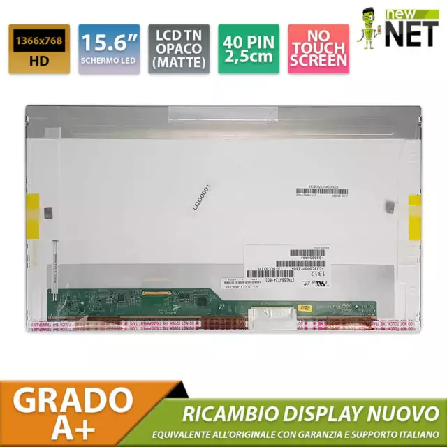 Pannello Matrice LCD da 15,6 pollici per LTN156AT24-803 N156BGE-L11-C1 40 pin HD
