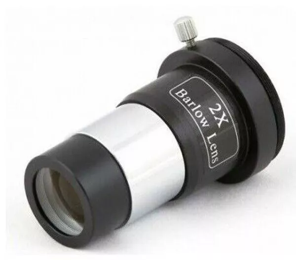 Skywatcher 1.25" Deluxe 2x Barlow lens + Achromatic Camera T-adapter #20364 (UK)