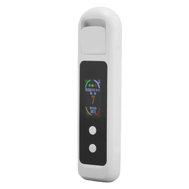 Probador de Alcohol H9PRO Portátil Detección Sin Contacto Blanco USB 200mAh Recarga NUEVO