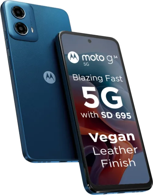MOTOROLA g54 5G (Blue, 128 GB)(8 GB RAM) 6.5 inch 50MP Unlocked Global  Version.