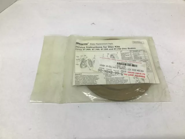 Stearns 5-66-8486-00 Friction Disk Kit 87000 87100 87200 87200 87700 Disk Brakes