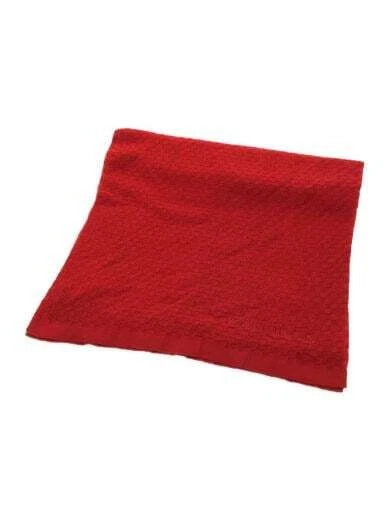 HERMES Escharp Microdamier Damier Eb ne  RED Cotton RED Ladies