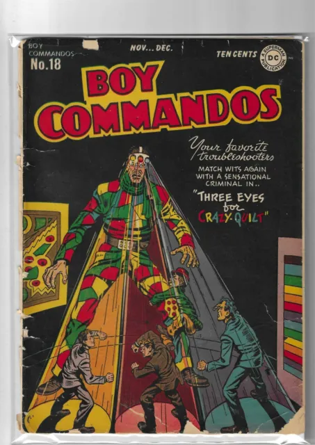 Boy Commandos # 18 Fair DC Golden Age