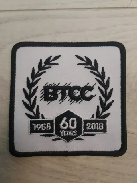 3x BTCC British Touring Cars 2018 60th Anniversary Sew On Iron On Patch RARE