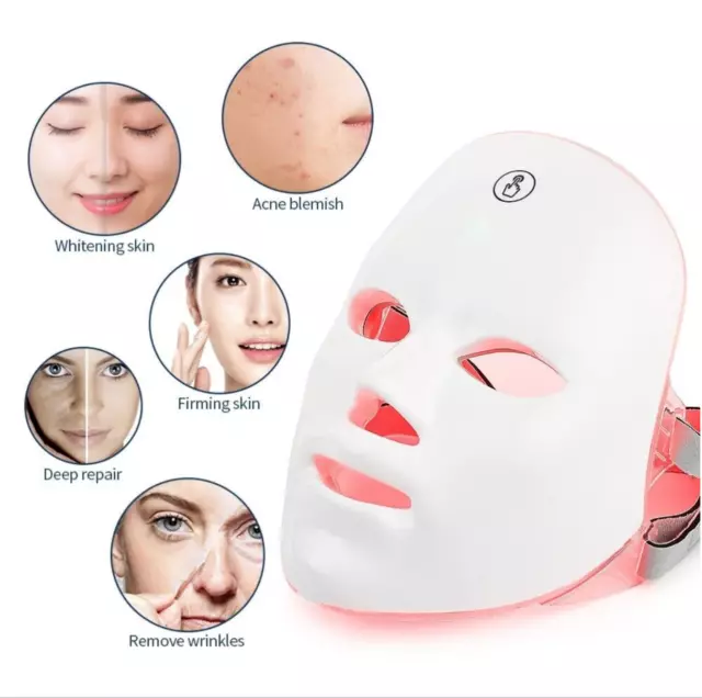 7-Color LED Facial Mask for Wireless Anti-Aging Therapy - Photon Technology (UK) 2
