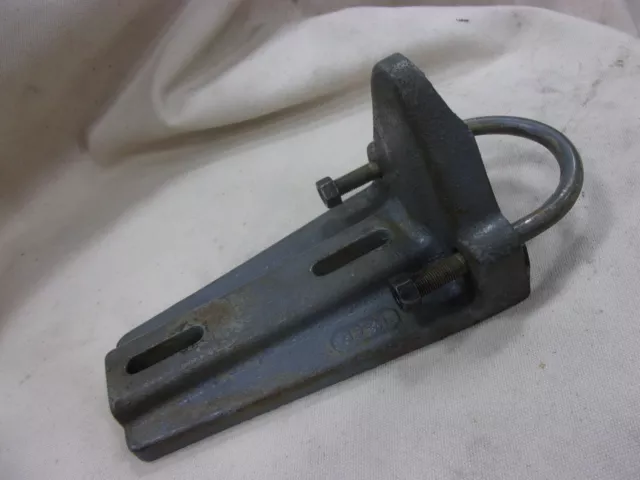 Vtg Cast Iron Bracket Shelf Stand 2" Pipe Clamp Rack Mount Pole Mail Box Pole US
