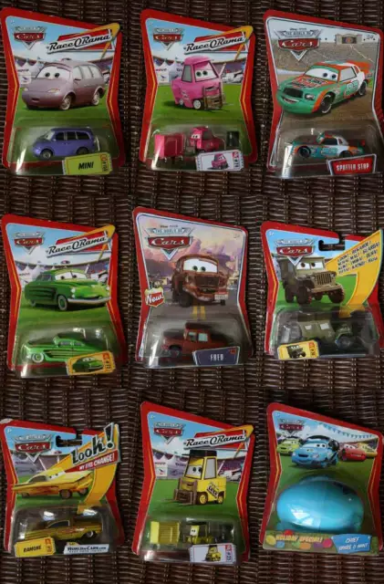 Disney Pixar World of Cars, Race o Rama, Final Lap Collection Mini, Van, Polly..