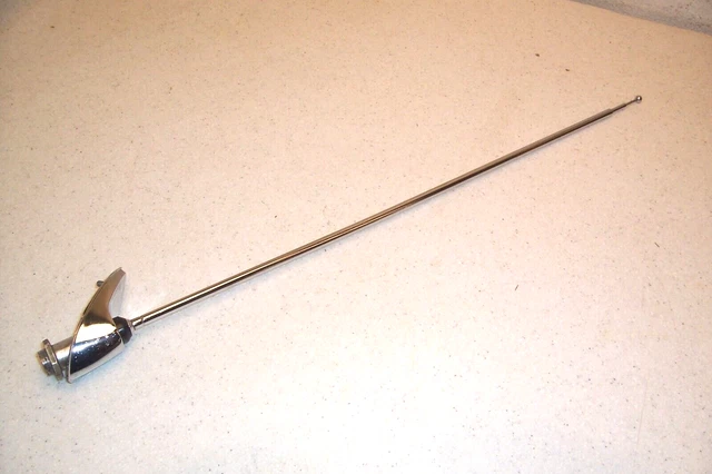 Vintage 1950'S 1960'S Accessory Chrome Rear Antenna Gm Ford Mopar Chevy Olds Amc