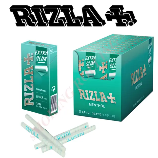 FILTRI RIZLA MENTOLO Ultra Slim 5,7Mm Pop Tips In Stick Da 20 Scatole 120  Filtro EUR 30,56 - PicClick IT