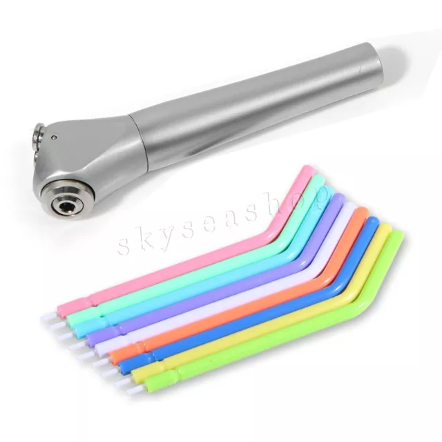 Dental 3 Way Air Water Spray Tri-Syringe Handpiece / Colorful Disposable Tubes