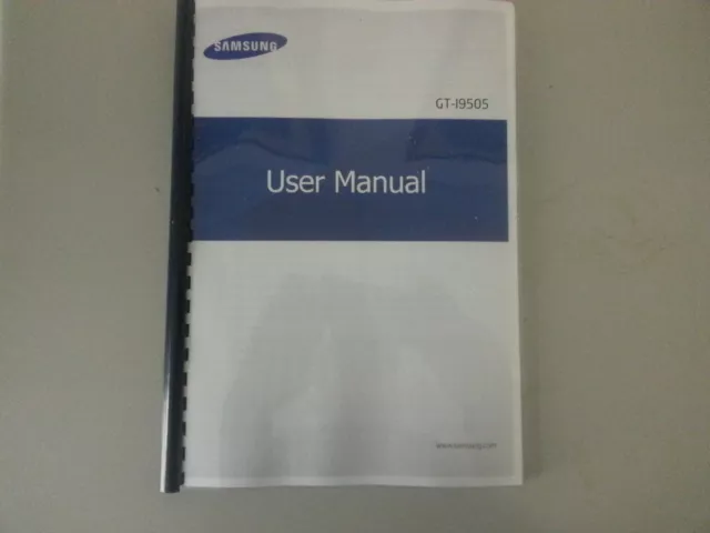 SAMSUNG GALAXY S4 GT-i9505 MANUALE ISTRUZIONI STAMPATO GUIDA UTENTE 147 pagine