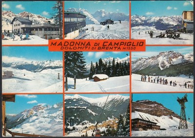 Tarjeta Postal Postcard TN Ariston AB9989 Madonna Por Campiglio - Pensión Ariston 