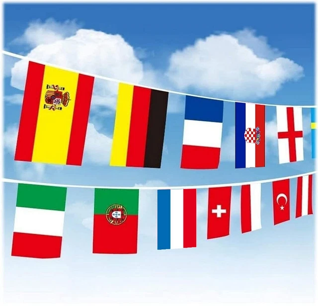 Bandierine Per Esterni 2 Pezzi - Ghirlanda 8m Blu E Bianco - Resistente Alle Intemperie Per Feste E Matrimoni - Foto 10