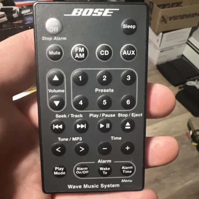 Bose Wave Radio Remote Original OEM Original Black w/ Battery New Battery
