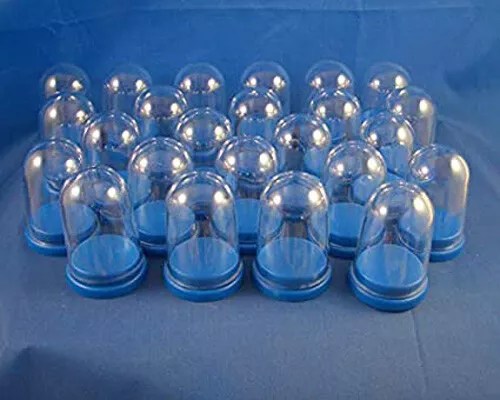 24 Dome Display Boxes -- Size 45mm x 30mm Base - Fits Thimble or Miniature Item