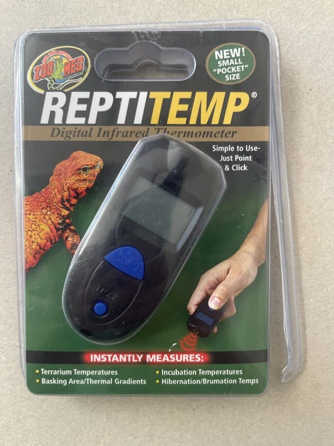 Zoo Med Labs ReptiTemp Digital Infrared Terrarium Thermometer for Reptiles